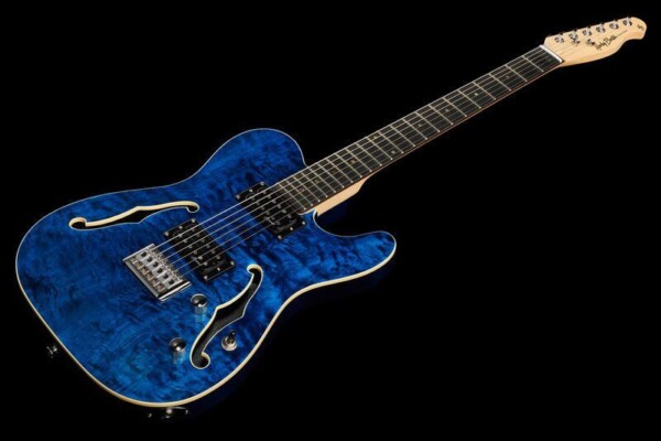 Електрогітара Harley Benton TE-90QM HH Trans Blue фото 8