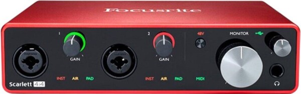 USB аудіоінтерфейс Focusrite Scarlett 4i4 3rd Gen фото 2