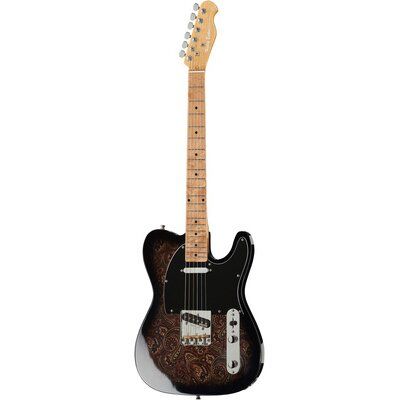 Електрогітара Harley Benton TE-70 Black Paisley фото 1