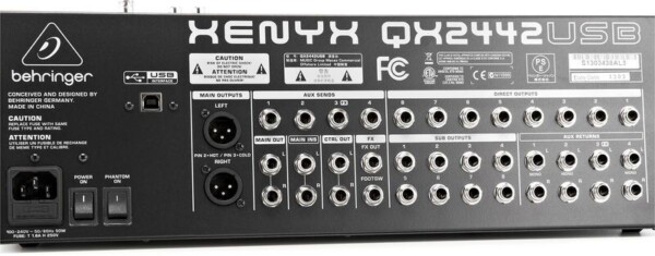 Мікшерний пульт Behringer Xenyx QX2442USB фото 4