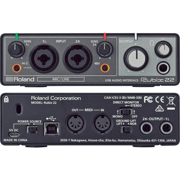 USB аудіоінтерфейс Roland Rubix22 фото 4