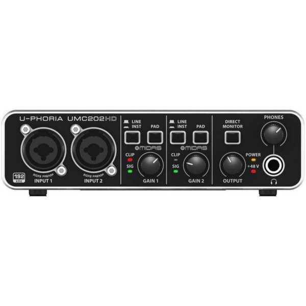USB аудіоінтерфейс Behringer UMC202HD фото 3