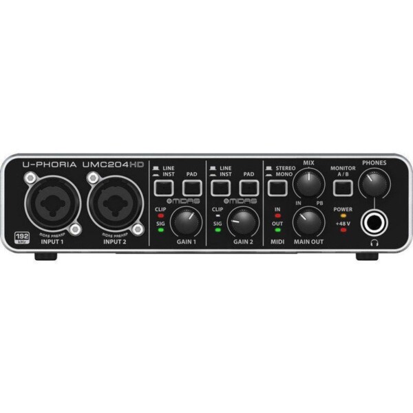 USB аудіоінтерфейс Behringer UMC204 фото 2