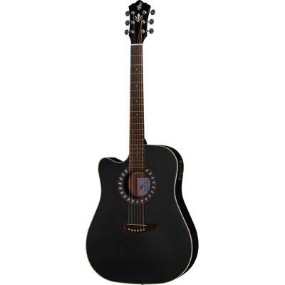 Електроакустична гітара Harley Benton HB Custom Line CLD-10SCE-LH BK фото 1