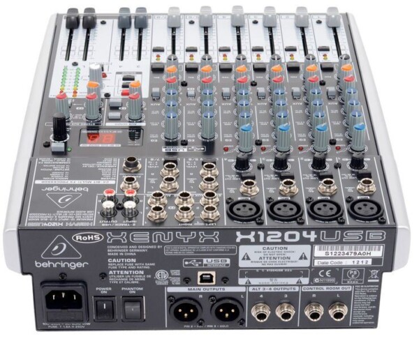 Мікшерний пульт Behringer XENYX X1204USB фото 3