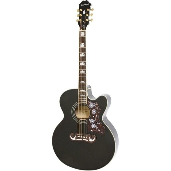 Електроакустична гітара Epiphone EJ-200CE BK фото 1