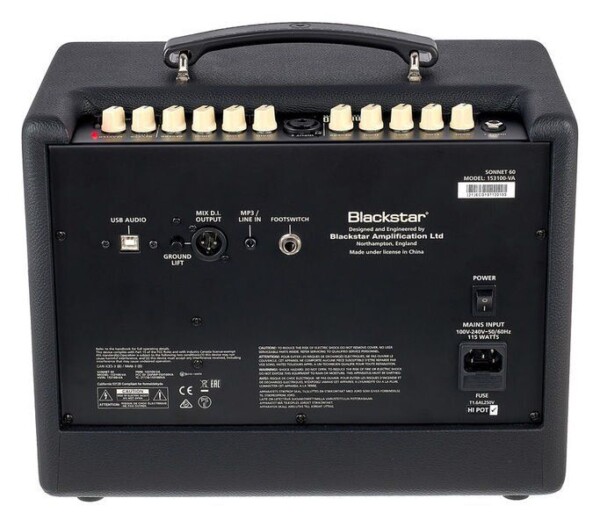 Комбопідсилювач Blackstar Sonnet 60 Black фото 3