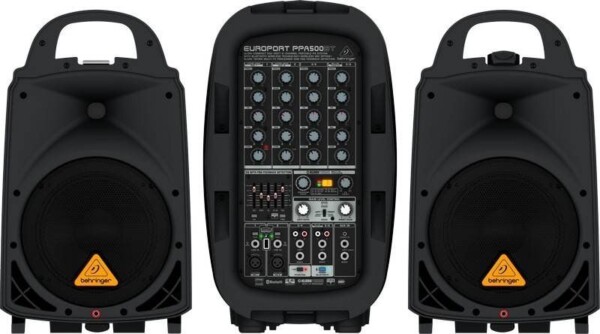 Акустичний комплект (2 АС + 6-ти канальний мікшер-підсилювач) Behringer PPA500BT фото 3