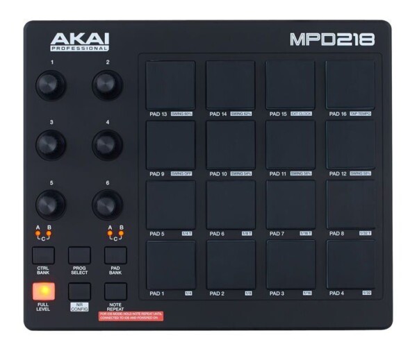 MIDI-контролер AKAI MPD218 фото 2