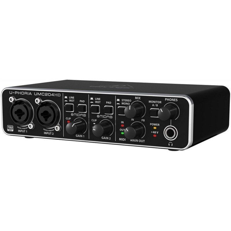 USB аудіоінтерфейс Behringer UMC204 фото 1