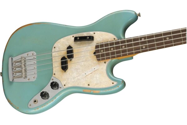 Бас-гітара Fender JMJ Road Worn Mustang Bass RW BLK фото 3