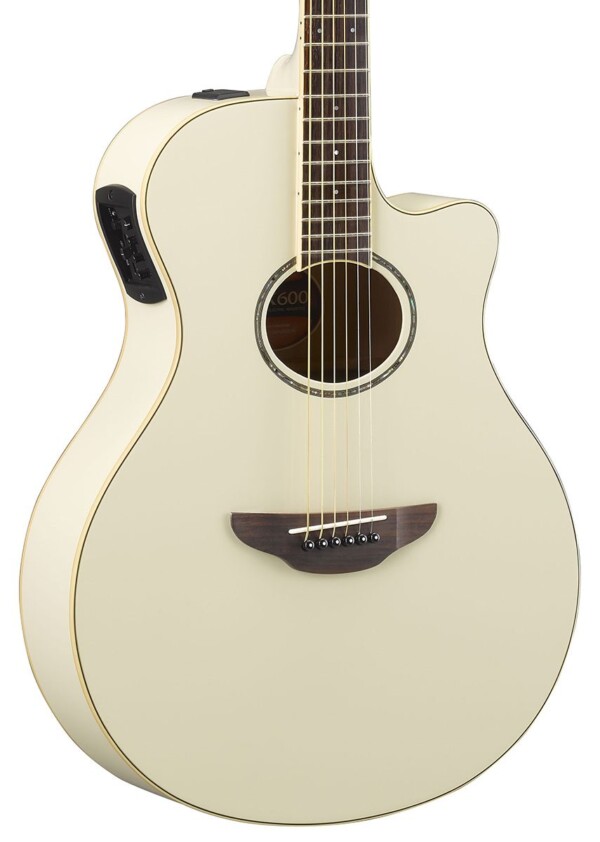 Електроакустична гітара Yamaha APX600 Vintage White фото 2