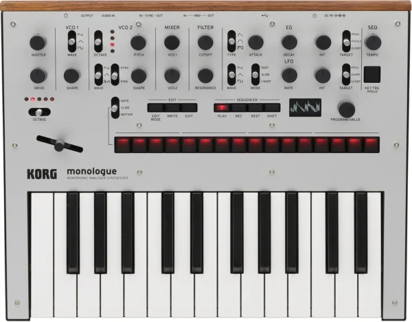 Аналоговий синтезатор Korg MONOLOGUE Silver фото 1