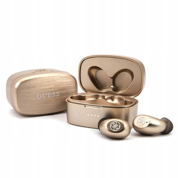 Бездротові навушники Guess 4G TWS Bluetooth Gold (GUTWSJL4GGO) фото 1