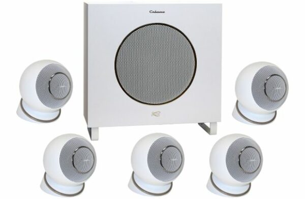 Комплект акустики для домашнього кінотеатру Cabasse Eole 4 5.1 System WS Glossy White фото 1