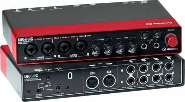 USB аудіоінтерфейс Steinberg UR44C Red фото 4